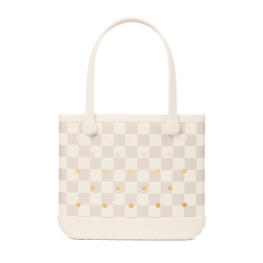 Baby Bogg Bag - Checkered Coconut/Mushroom - Active Bag Tote