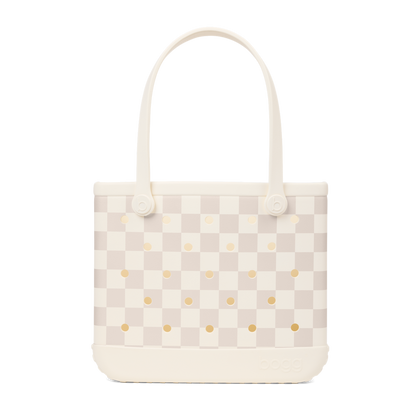Baby Bogg Bag - Checkered Coconut/Mushroom - Active Bag Tote