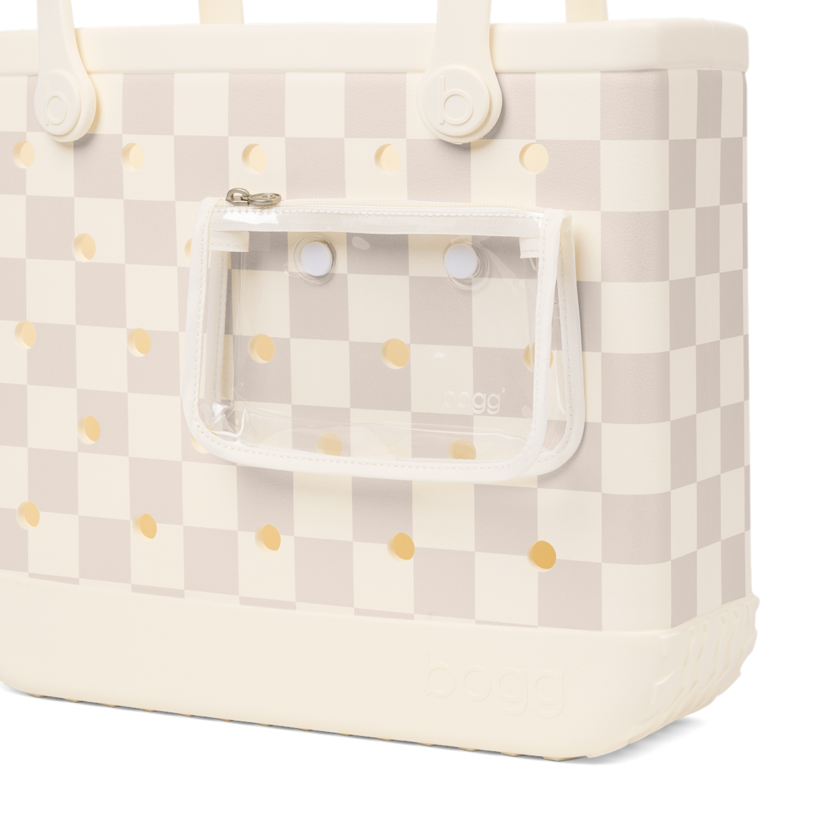 Baby Bogg Bag - Checkered Coconut/Mushroom - Active Bag Tote